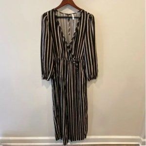 Xhileration target striped romper jumpsuit